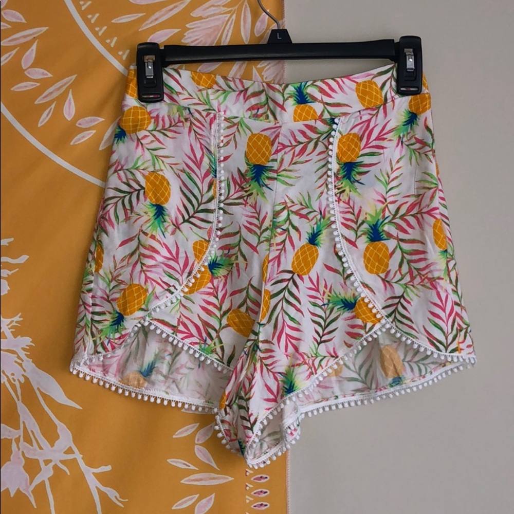 Pineapple Patterned Shorts